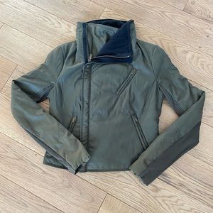 BCBG MaxAzria| Emerson Jacket| Dark Fatigue| Green| Women’s Bomber Jacket